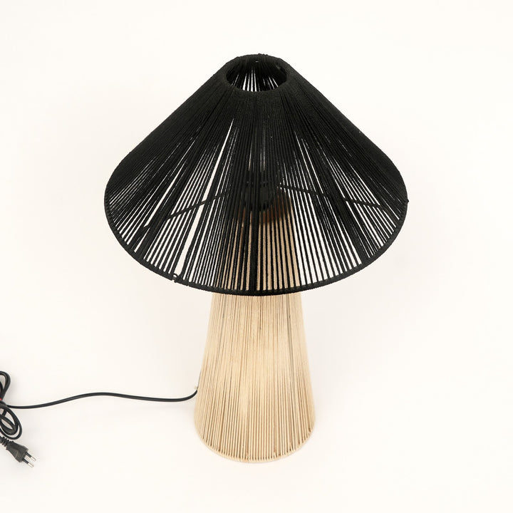 Rope & Iron Table Lamp for Living Room & Bedroom view 3