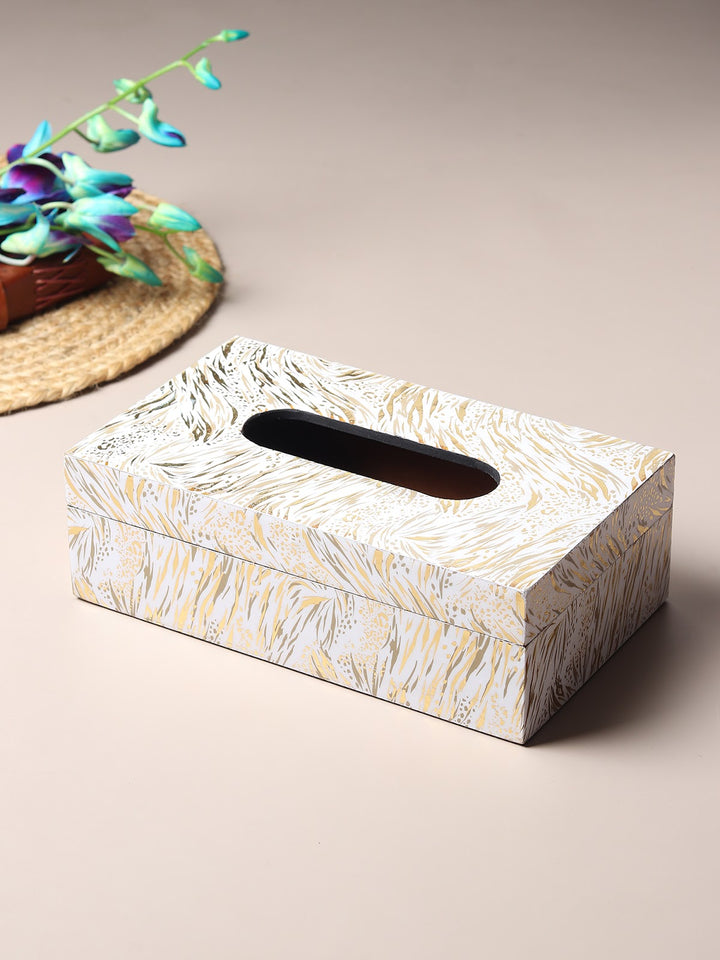 Expobazaar Zivra Gold Tissue Box