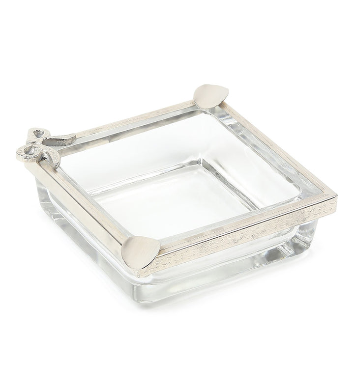 Cindra's Square Ashtray with Sculpted Spoon Rests view 5