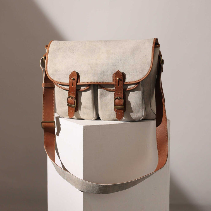 Expobazaar Eco Friendly Recycled Canvas Unisex Backpack