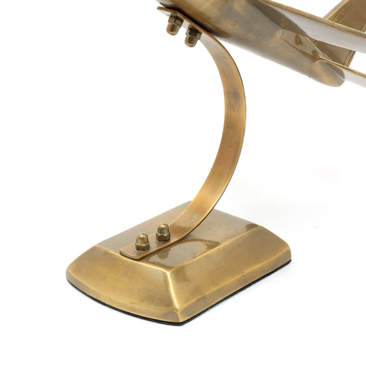 Decorative Aluminium Fighter Jet Elegant Nickle Accent Piece