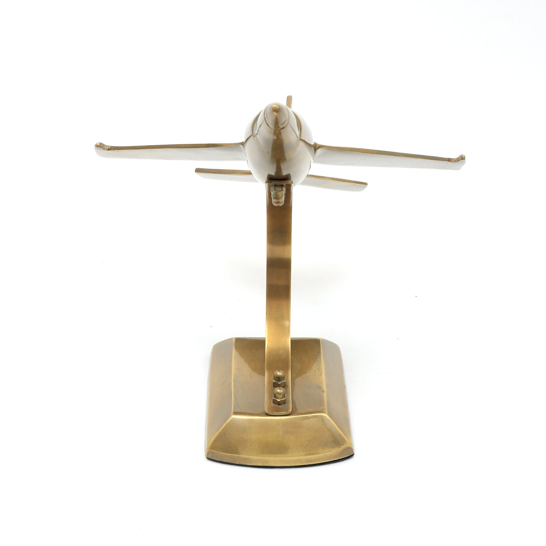 Decorative Aluminium Fighter Jet Elegant Nickle Accent Piece