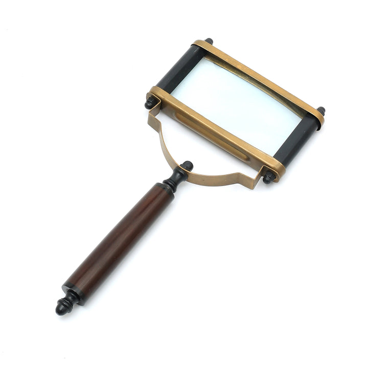 Decorative Wood Magnifier Elegant GOLD, BLACK & BROWN Accent Piece