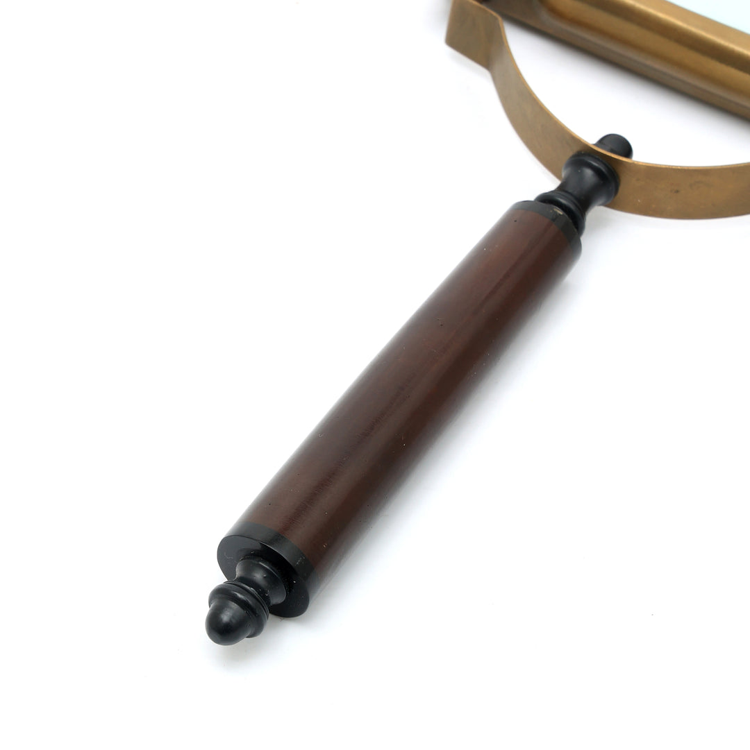 Decorative Wood Magnifier Elegant GOLD, BLACK & BROWN Accent Piece