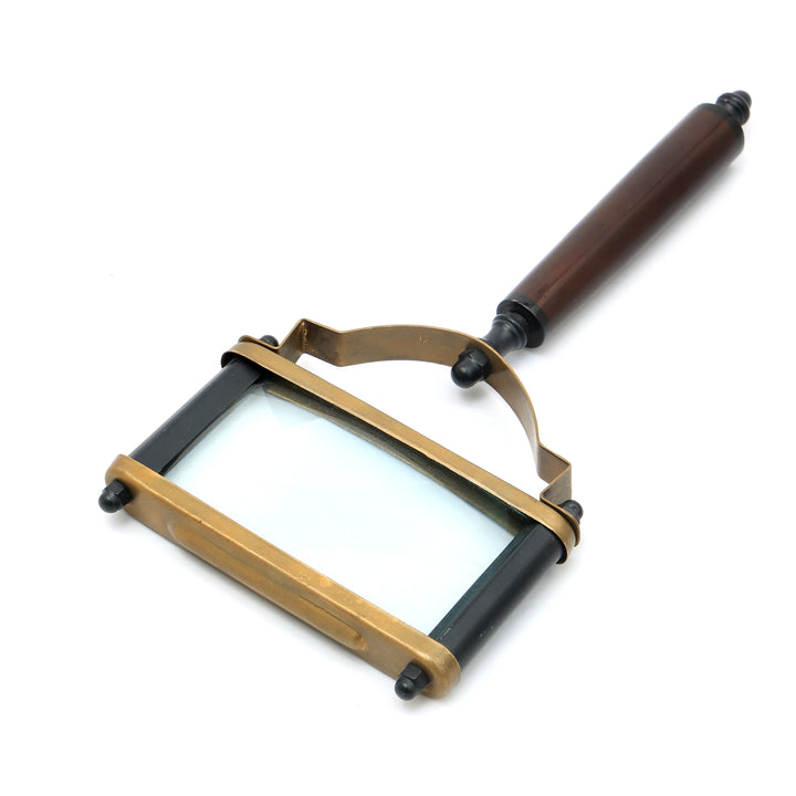 Decorative Wood Magnifier Elegant GOLD, BLACK & BROWN Accent Piece