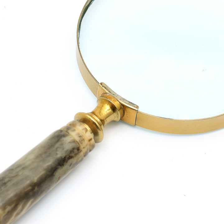 Decorative Stone Magnifier Elegant NICKEL Accent Piece