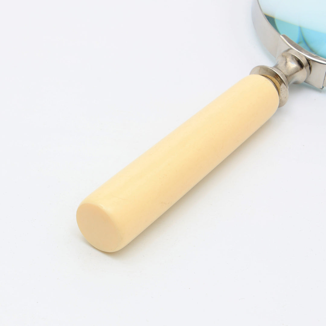 Decorative Stone Magnifier Elegant White Accent Piece