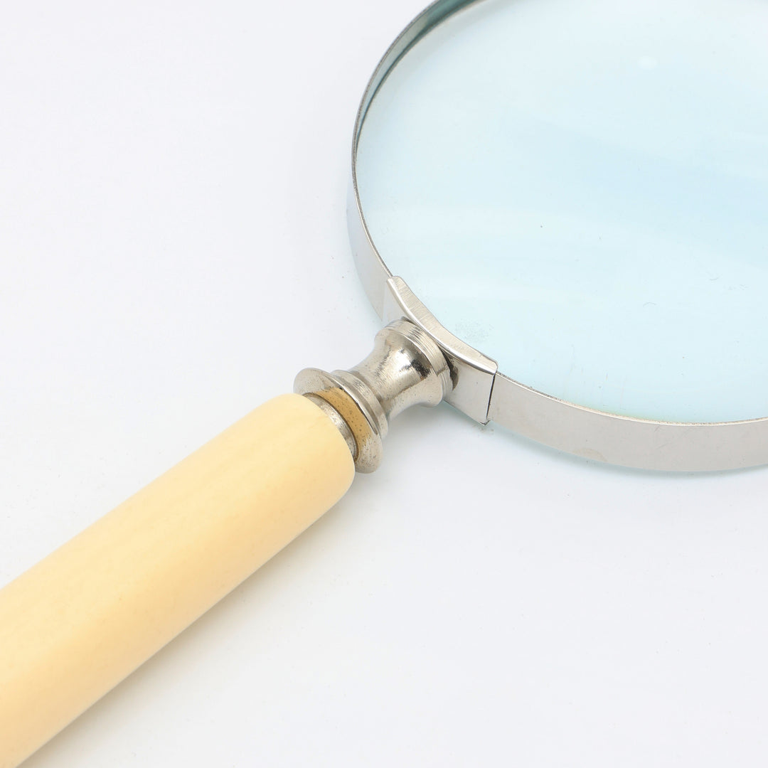 Decorative Stone Magnifier Elegant White Accent Piece