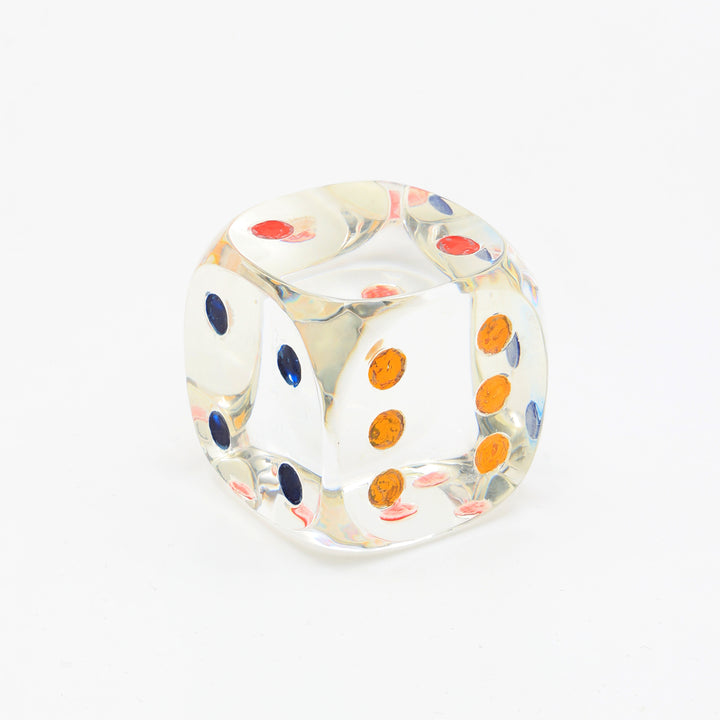 Decorative Acraylic Dice Elegant MULTICOLOR Accent Piece