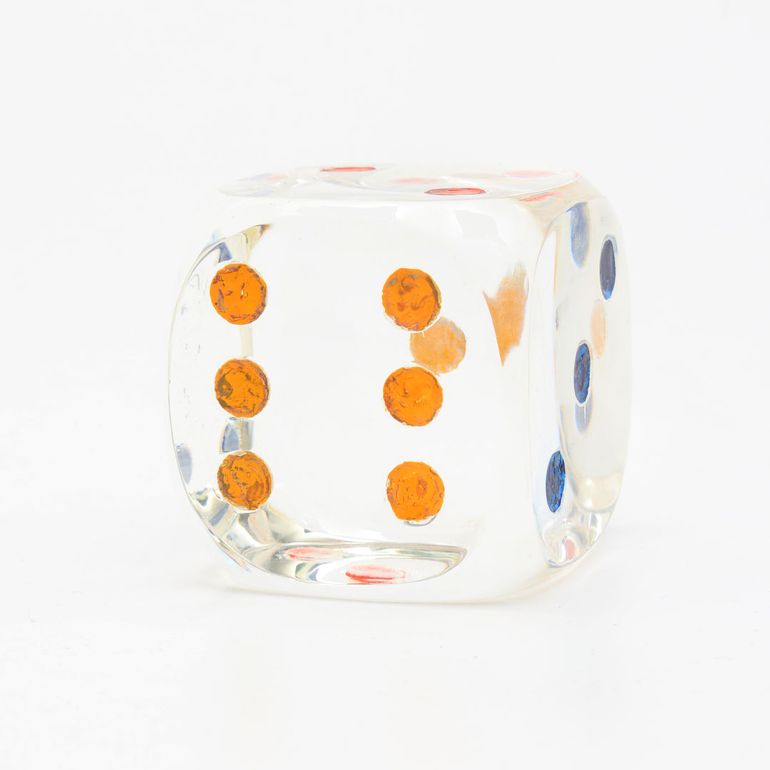 Decorative Acraylic Dice Elegant MULTICOLOR Accent Piece