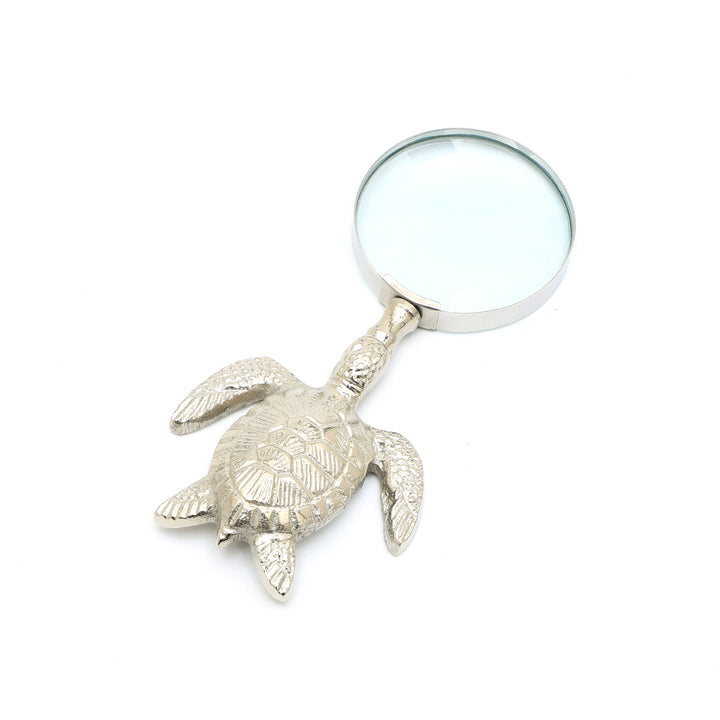 Decorative Aluminium Magnifier Elegant Nickle Accent Piece