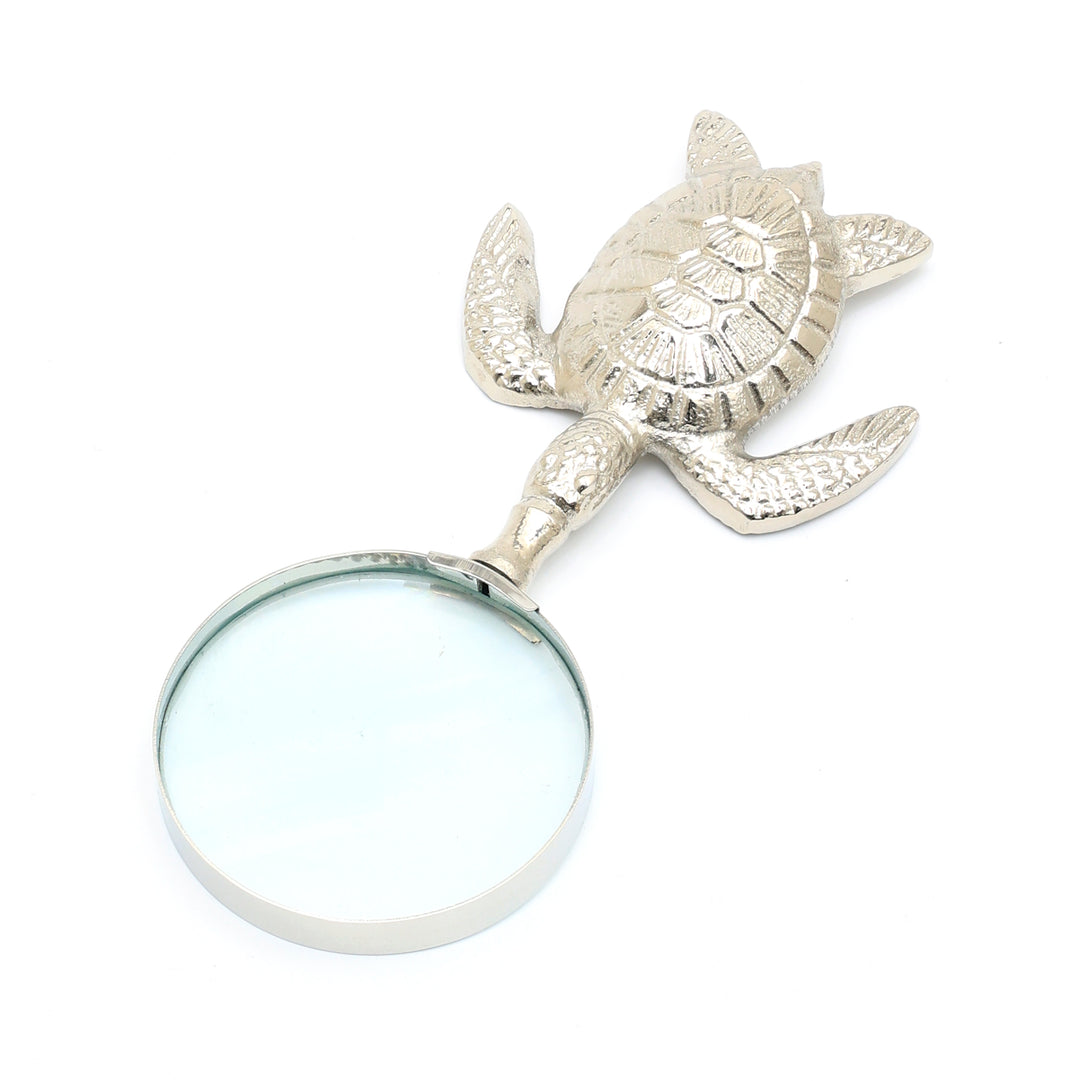 Decorative Aluminium Magnifier Elegant Nickle Accent Piece
