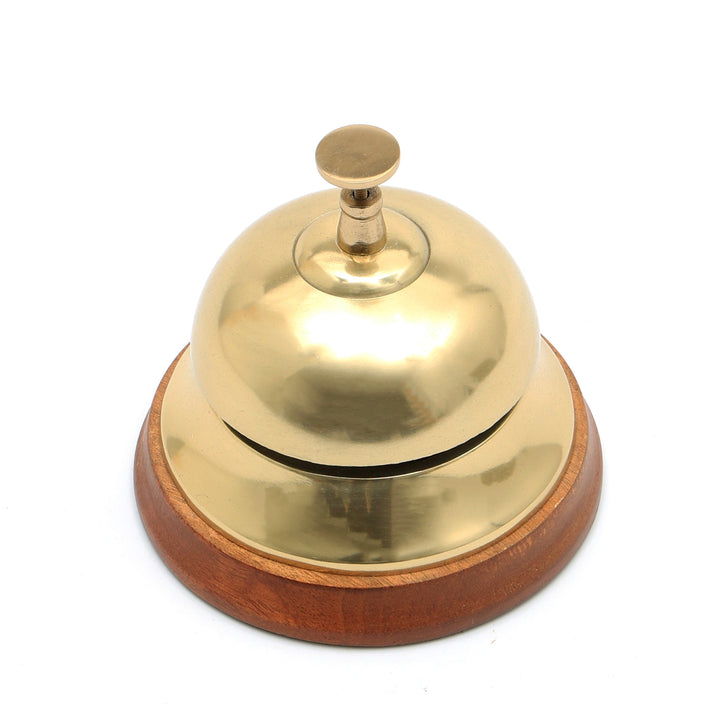 Decorative Aluminium Desk Bell Elegant Golden Accent Piece