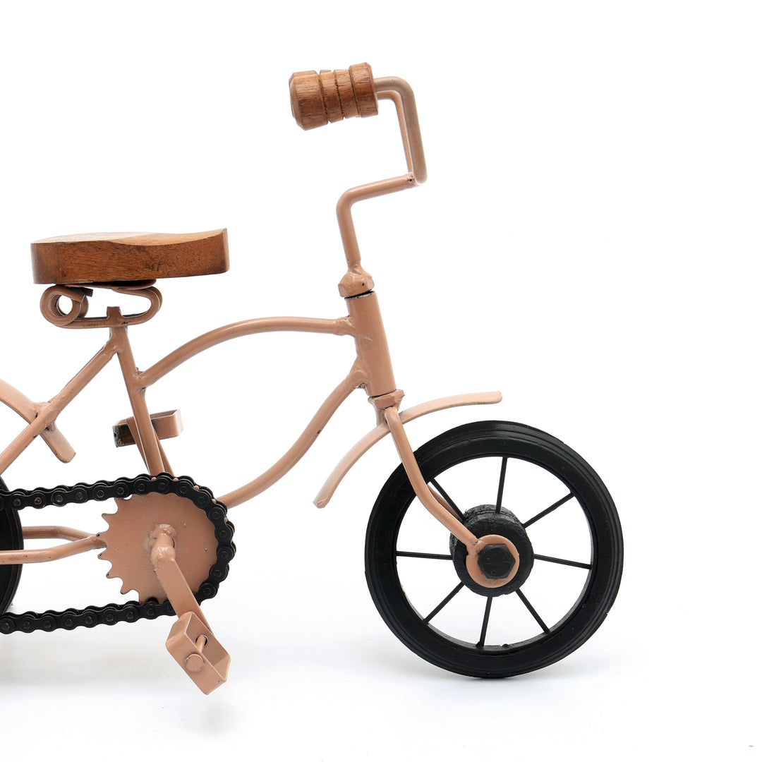 Decorative Iron Cycle Elegant CREAM Accent Piece