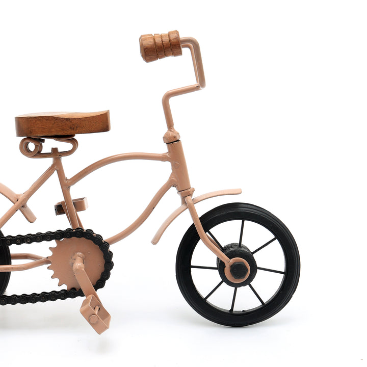Decorative Iron Cycle Elegant CREAM Accent Piece
