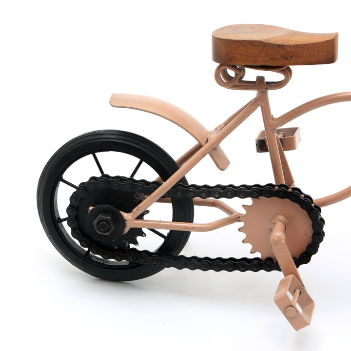 Decorative Iron Cycle Elegant CREAM Accent Piece