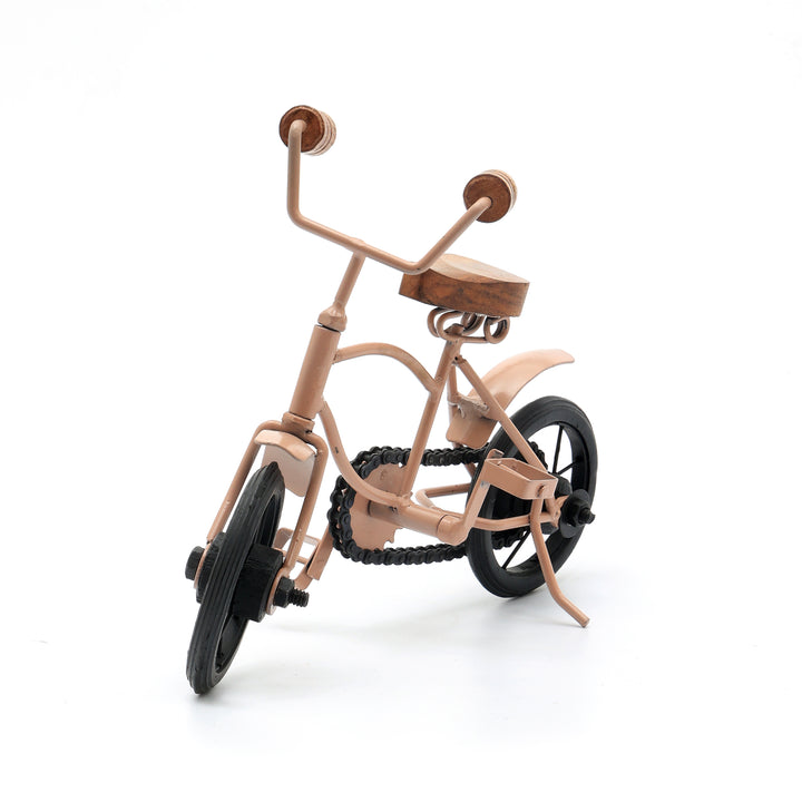 Decorative Iron Cycle Elegant CREAM Accent Piece