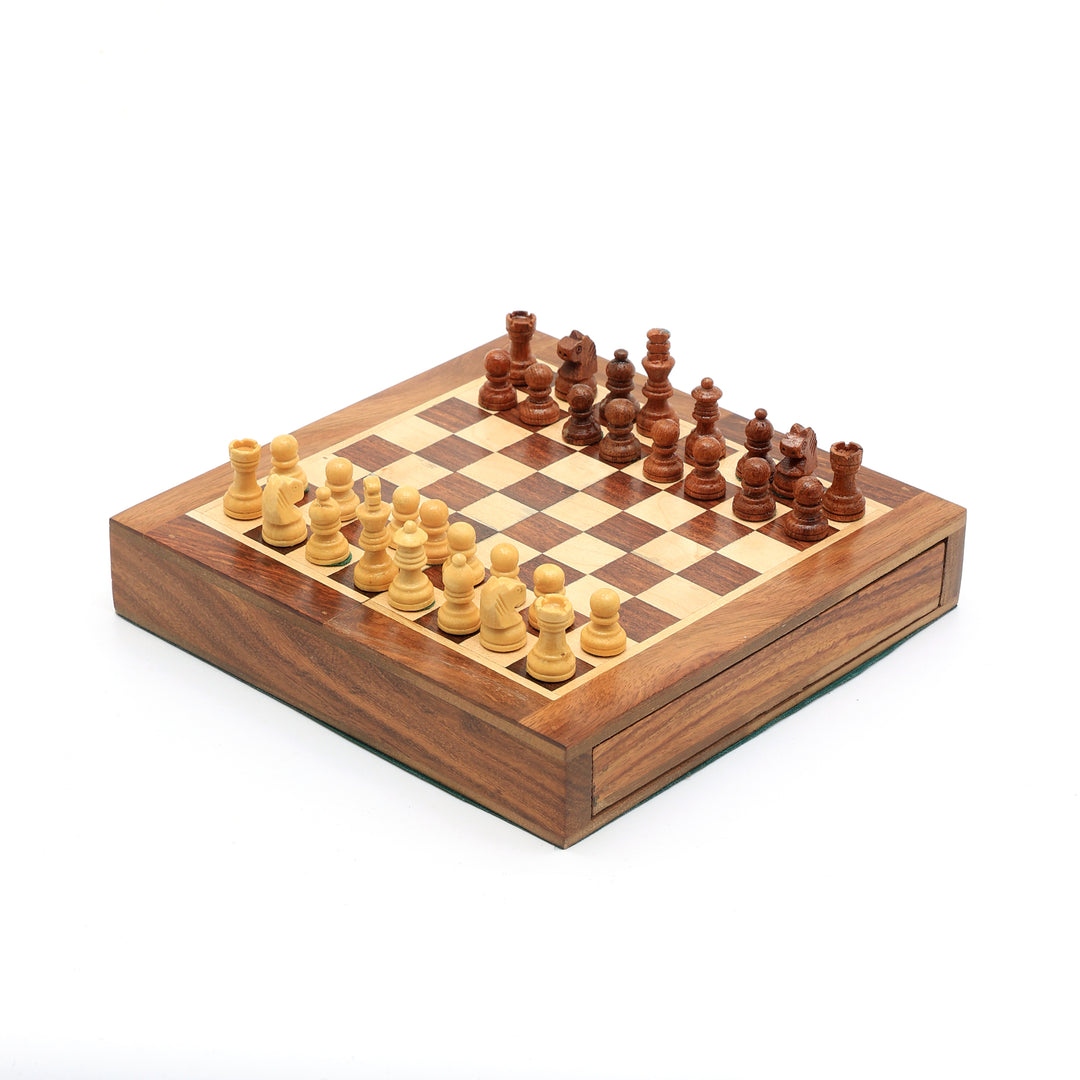 Elegant Wooden Chess Decor Piece Classic Design for Home or Office