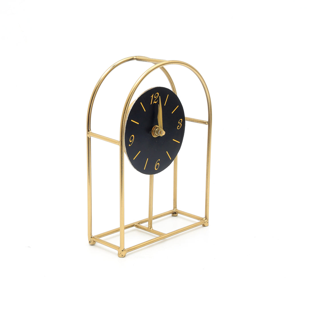 Antique Style Wire Desk Clock VintageInspired Timepiece
