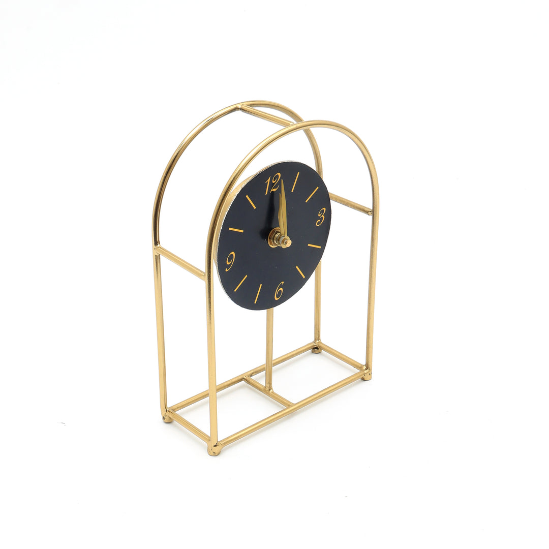 Antique Style Wire Desk Clock VintageInspired Timepiece