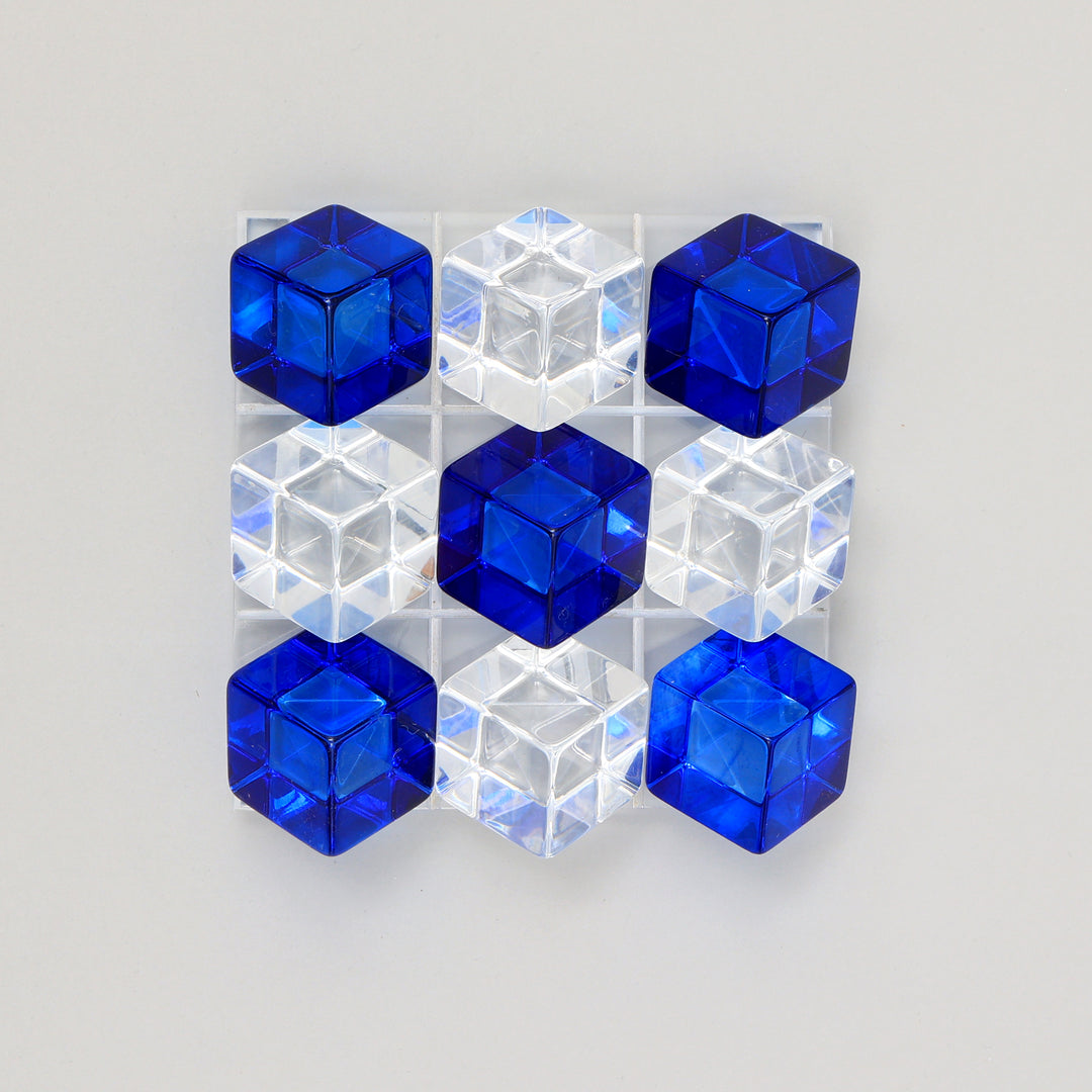 Decorative Acraylic Tik Tok Elegant BLUE & TRANSPARENT Accent Piece