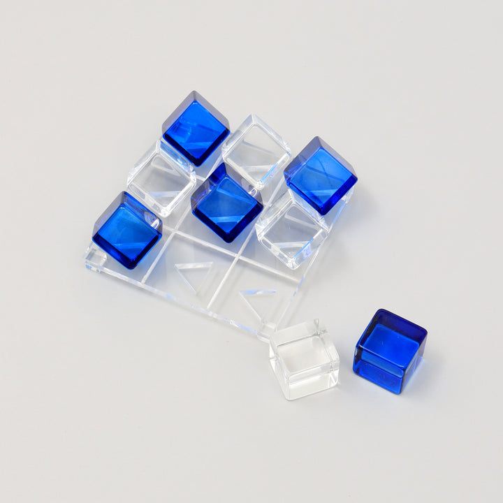 Decorative Acraylic Tik Tok Elegant BLUE & TRANSPARENT Accent Piece