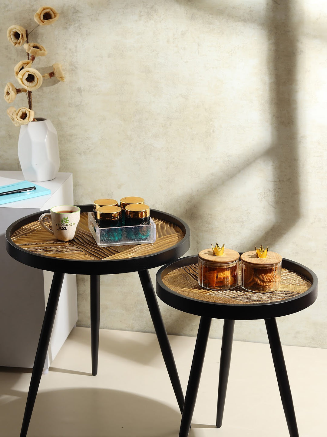Expobazaar Dune Round Table Set of 2