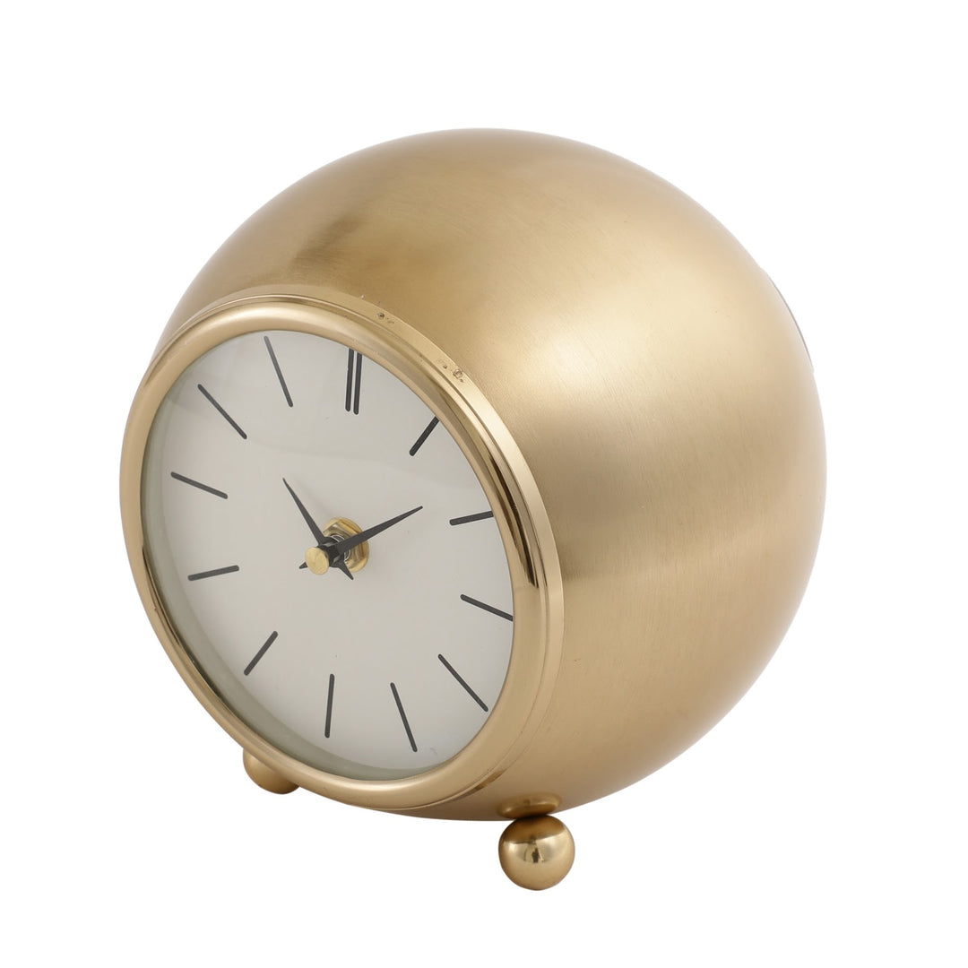 Expobazaar Gold Round  Seraphic Veil Desk Clock
