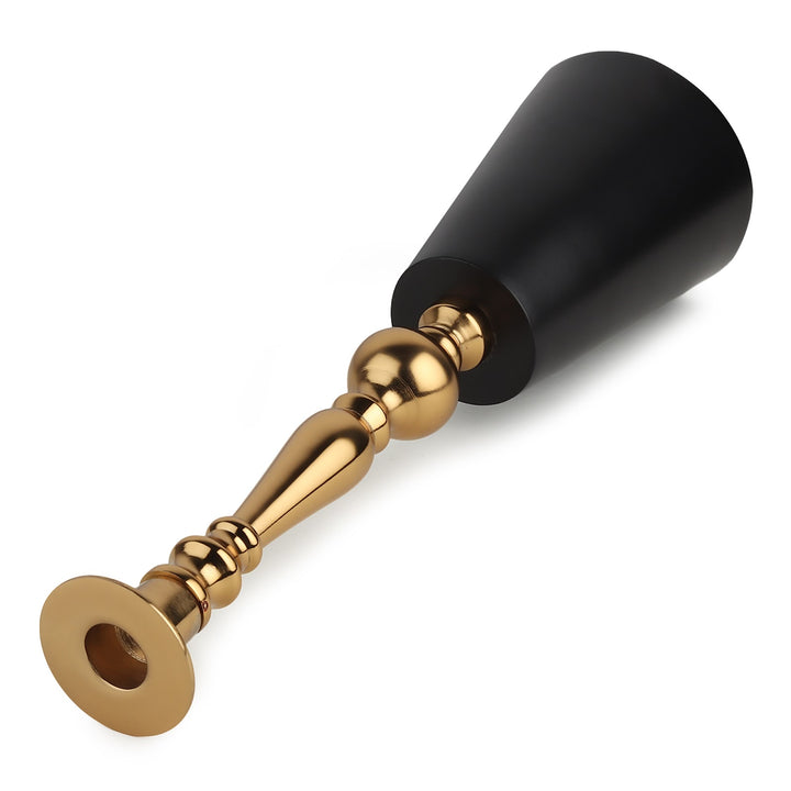 Expobazaar The Valora Candle Holders Gold Black Set