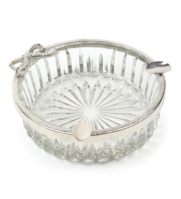 Valen's Bow Decorative Glass Ashtray for Home and Lounge view 6