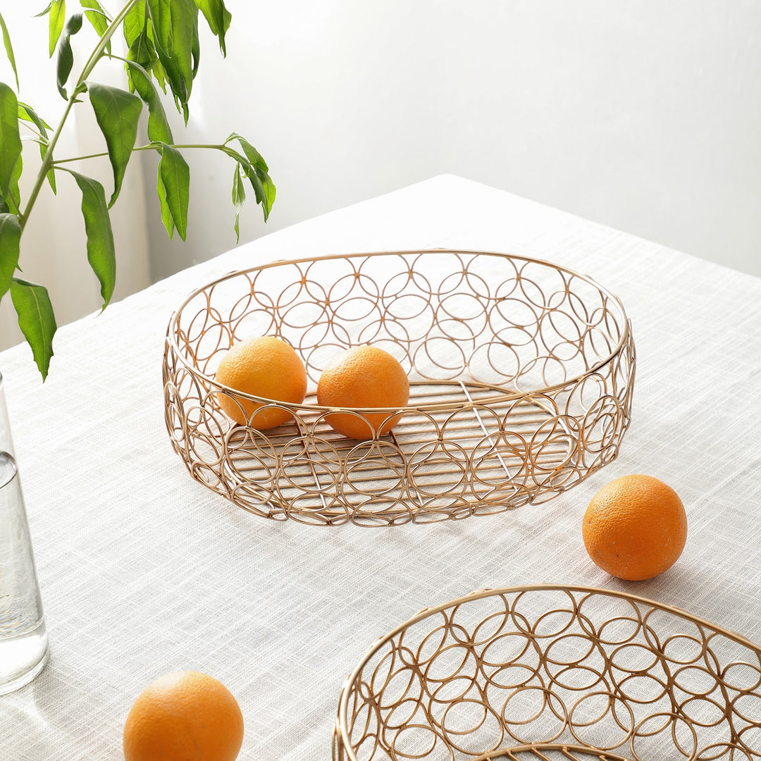 Expobazaar Meza Basket copper finish