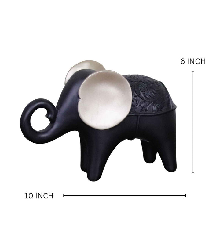 Expobazaar Elegant Elephant Resin Sculpture for Modern Home Decor