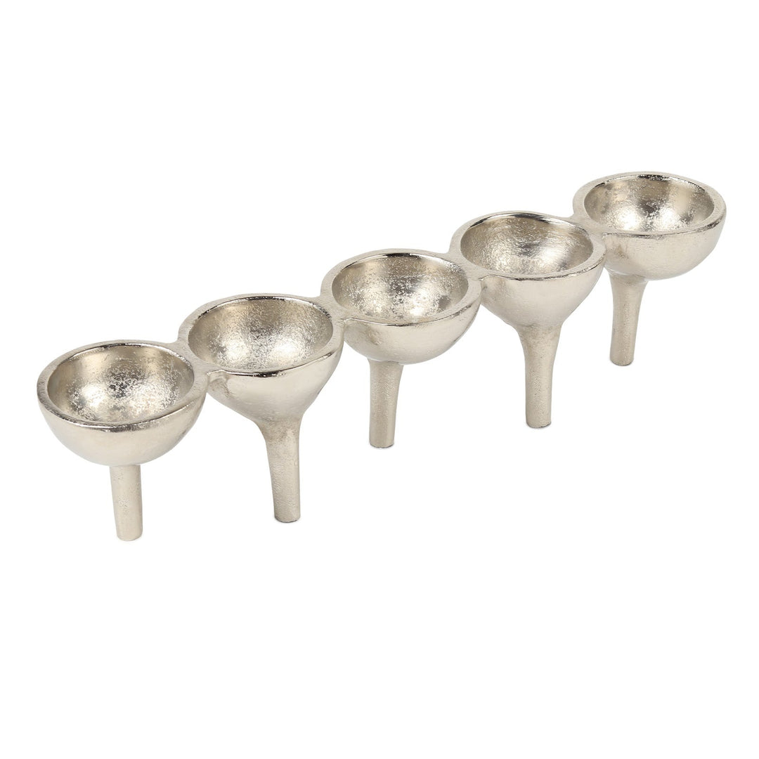 Expobazaar Rivera Candle & T-Light holder medium Silver