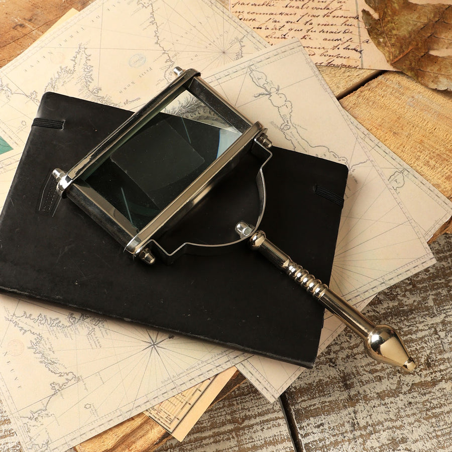 Rectangular Portico Handheld Table Magnifier