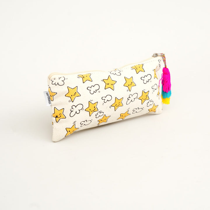 Star Print Tassel Pencil Pouch, View 4