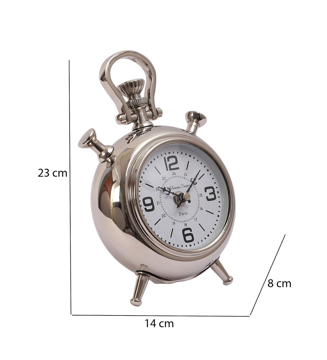 Expobazaar The Belvedere Table Clock Silver
