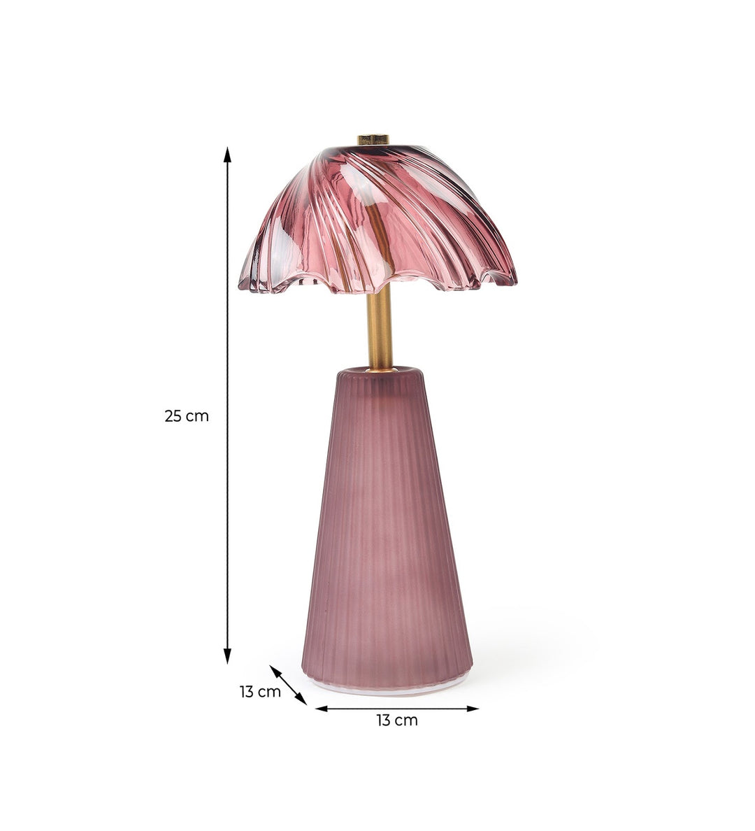 Calista Crystelle Sculpted Glass Table Lamp Style 2 view 3