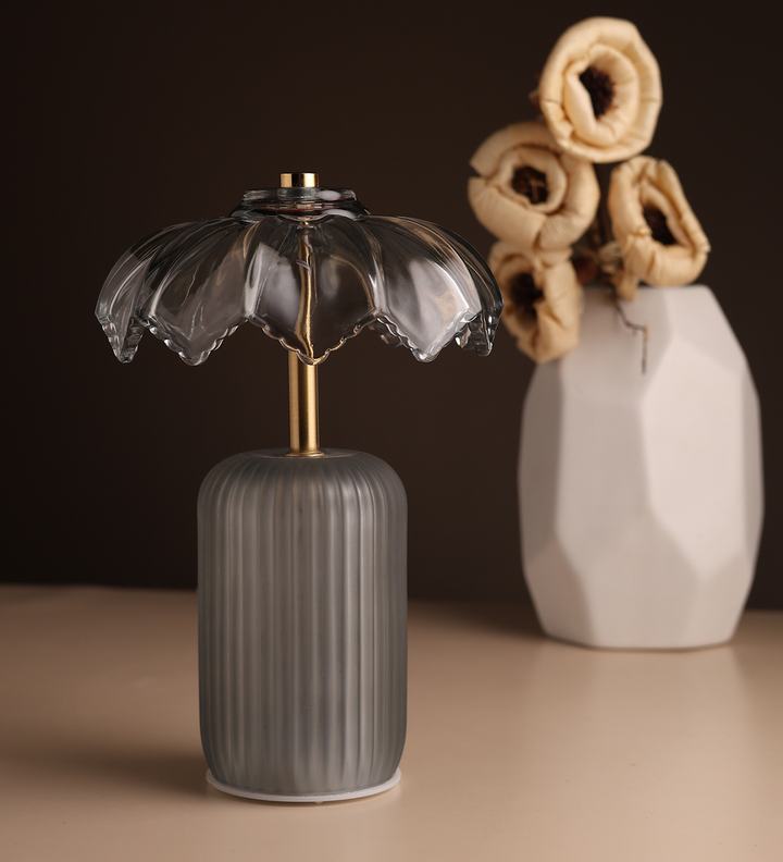 Novelle Crystelle Sculpted Glass Table Lamp Style 2 view 1
