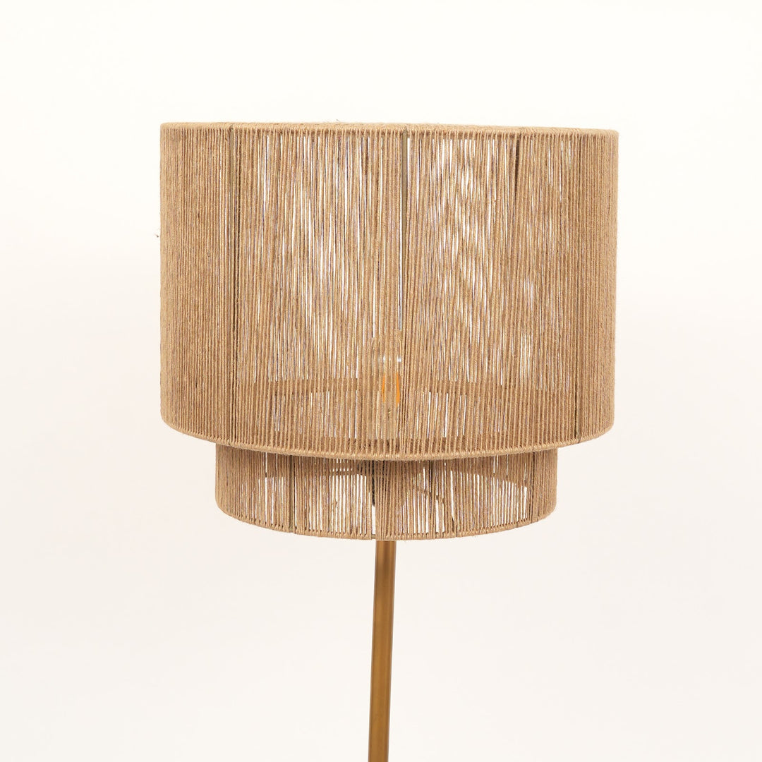 Rope & Iron Floor Lamp for Living Room view 3