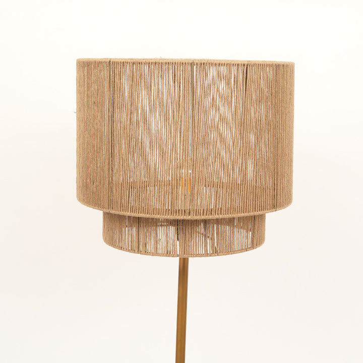 Rope & Iron Floor Lamp for Living Room view 3