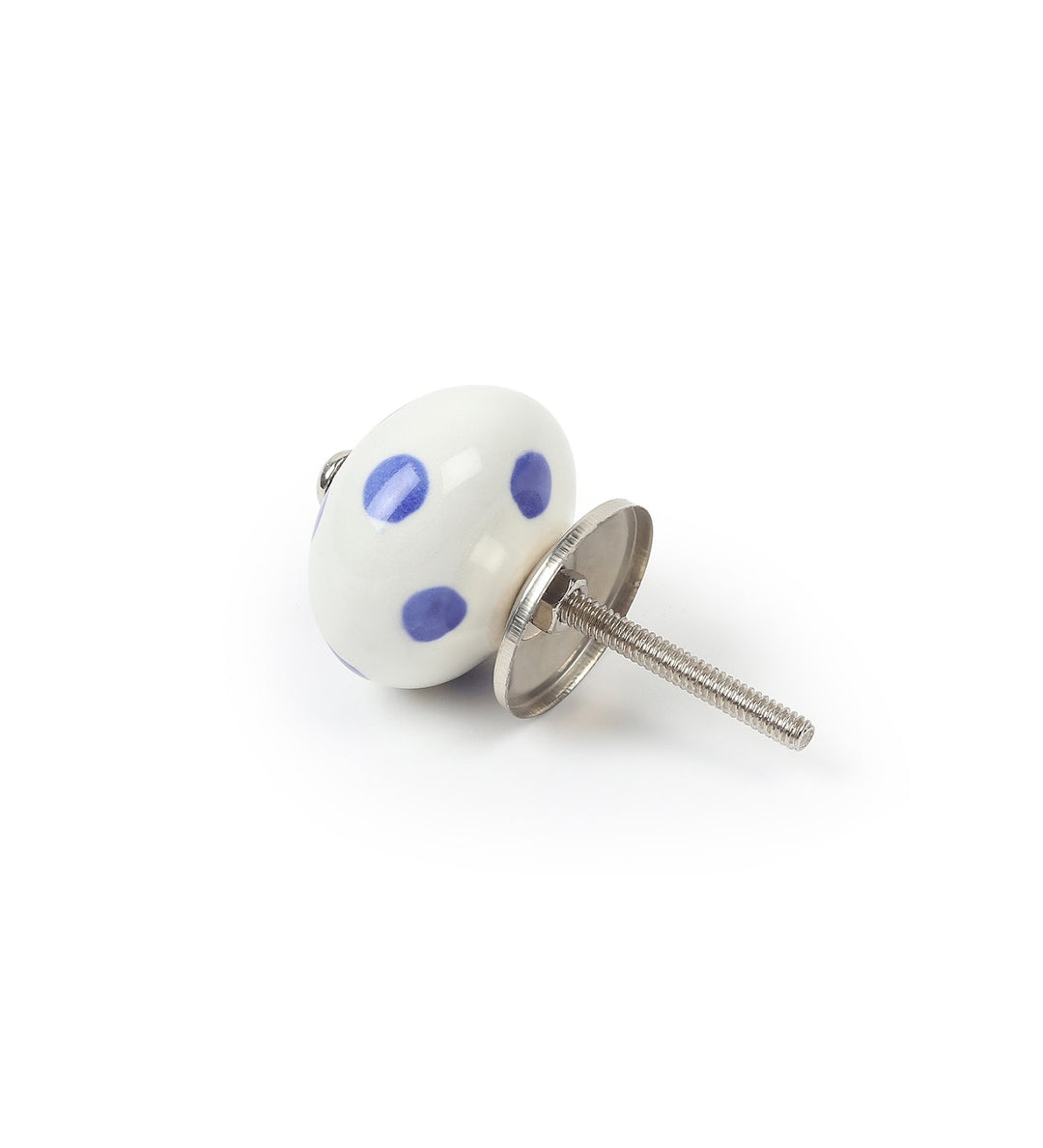 Blue Belle Hand Painted Ceramic Drawer Knobs Set of 6 view 5