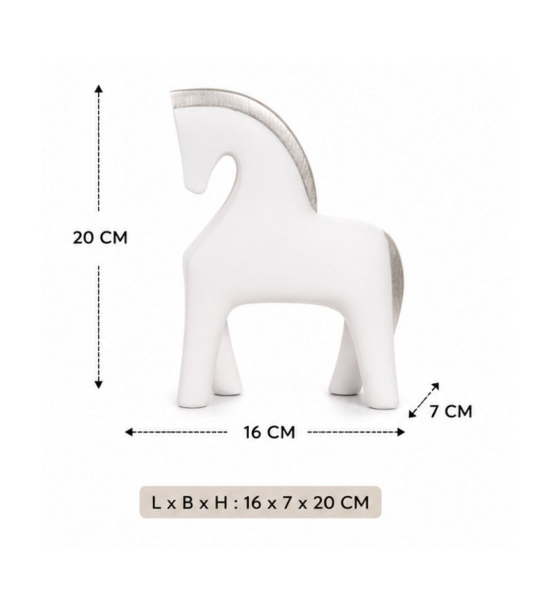 Expobazaar Modern Abstract Horse Resin Sculpture for Elegant Decor