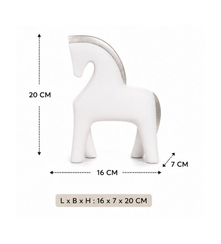 Expobazaar Modern Abstract Horse Resin Sculpture for Elegant Decor