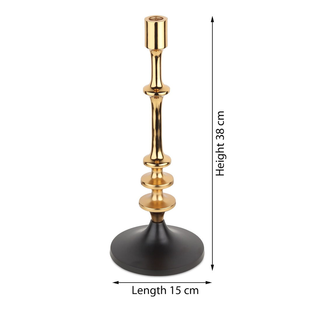Expobazaar Aristea Gold Candle Holder Medium