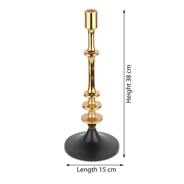 Expobazaar Aristea Gold Candle Holder Medium