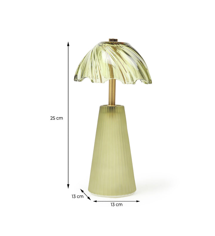 Calista Crystelle Sculpted Glass Table Lamp Style 1 view 3