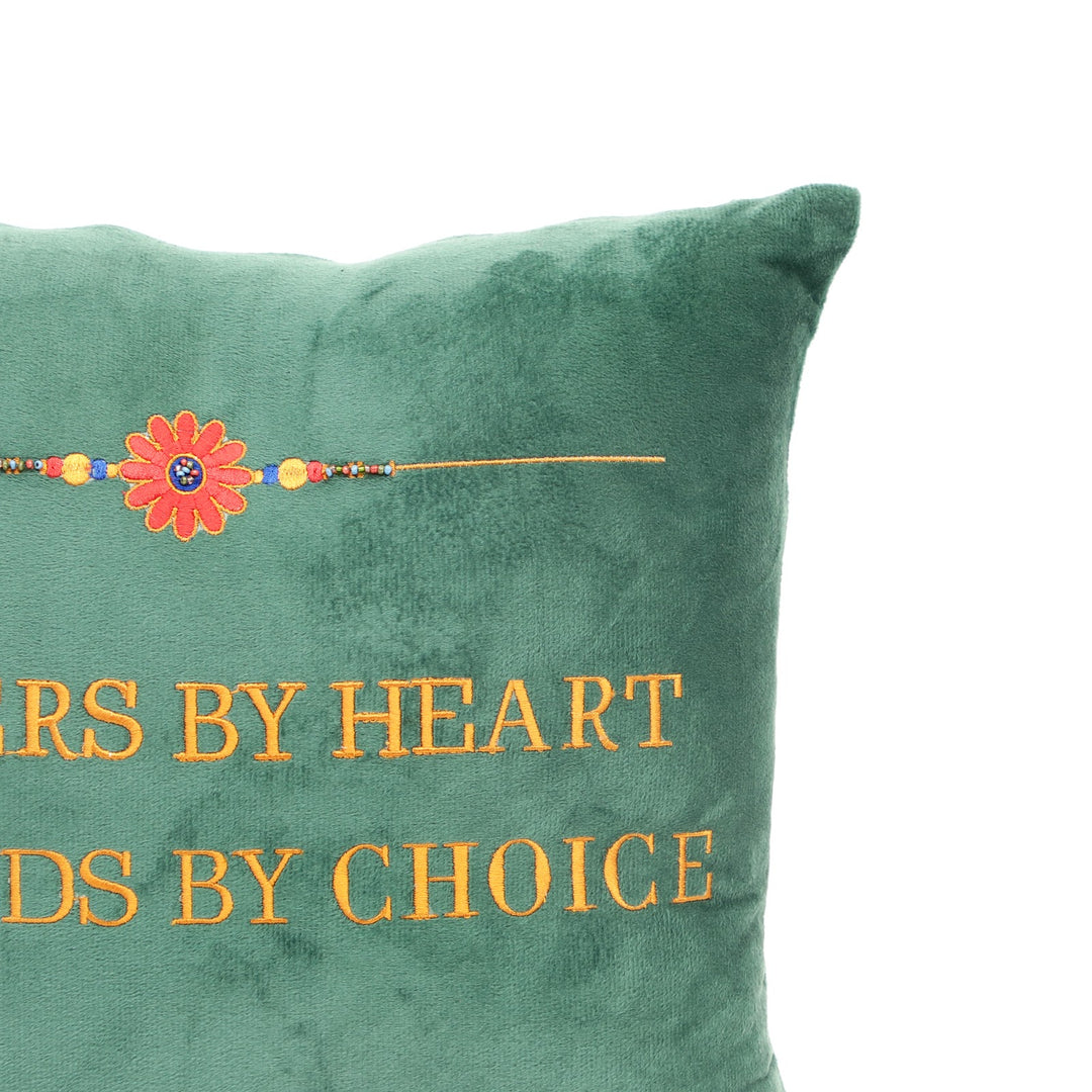 Sibling Quote Velvet Cushion 41 x 41 cm, Sister By Heart, view 2