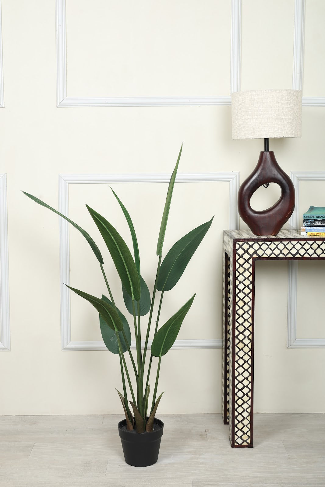 Expobazaar Modern Bird of Paradise Plant for Stylish Décor With Pot