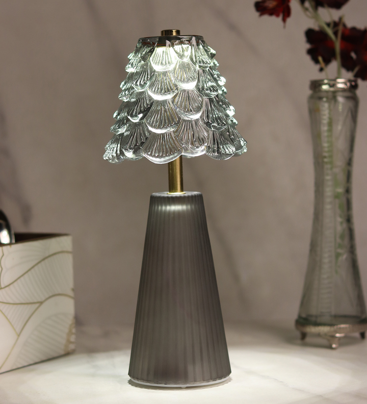 Marcelle Crystelle Sculpted Glass Table Lamp Style 1 view 2