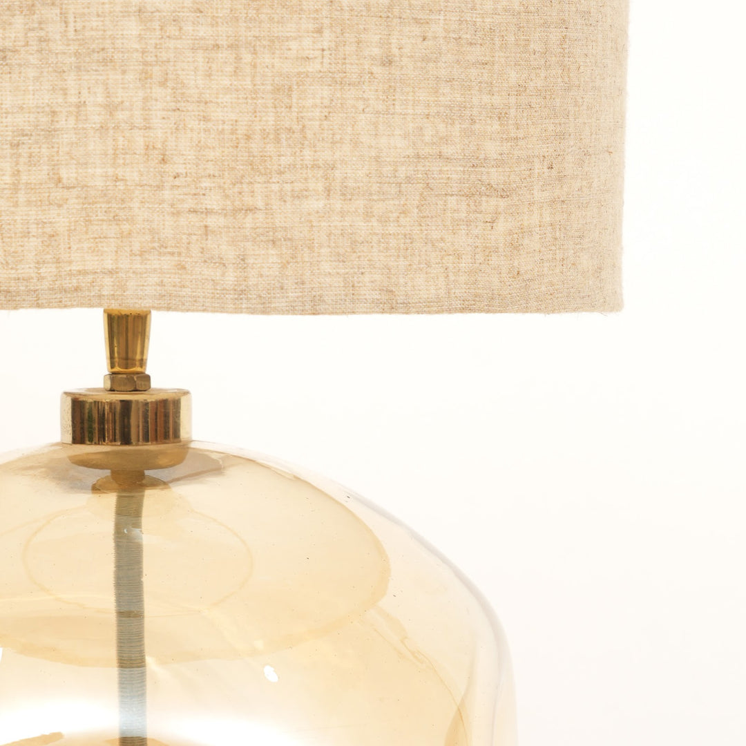 Frosted Glass Table Lamp for Living Room & Bedroom - Gold view 5